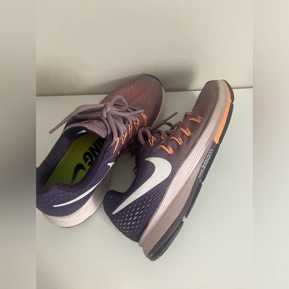 Nike Vibrant Purple and Orange Sneakers